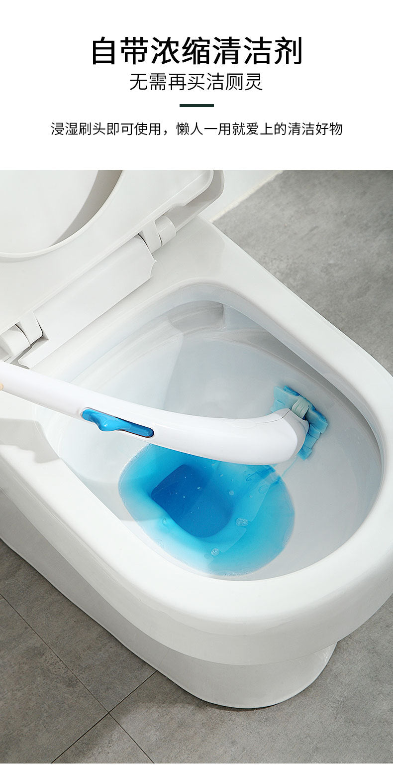 Disposable Toilet Brush Set With Detergent